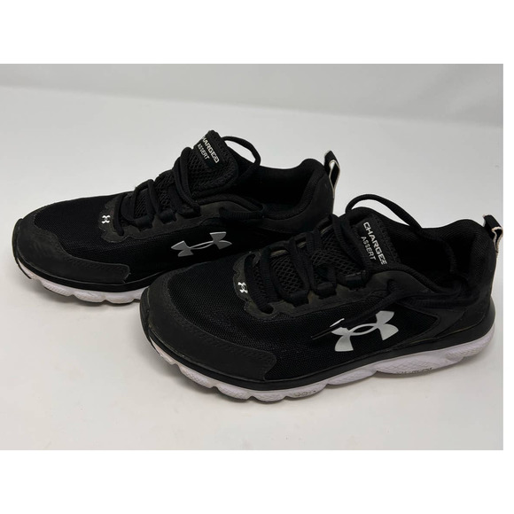 Under Armour Women's Charger Assert Black‎ White Size 7 - Picture 7 of 9